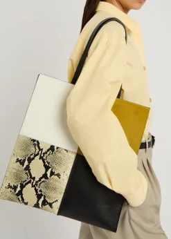 Piper patchwork leather tote bag