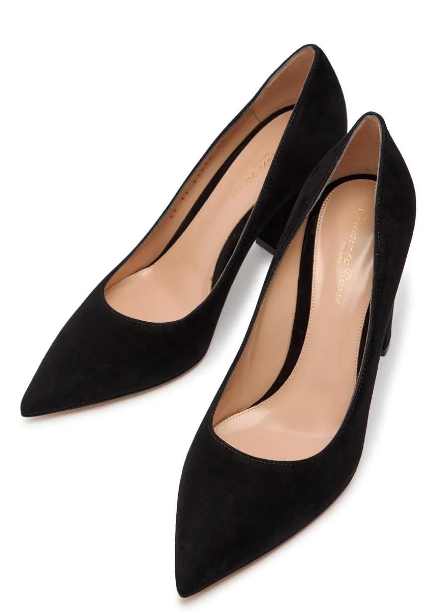 Piper 85 suede pumps
