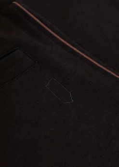 Pipe-trimmed straight-leg wool track pants