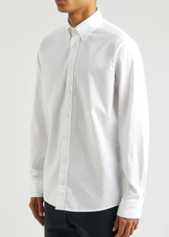 Piqué cotton Oxford shirt