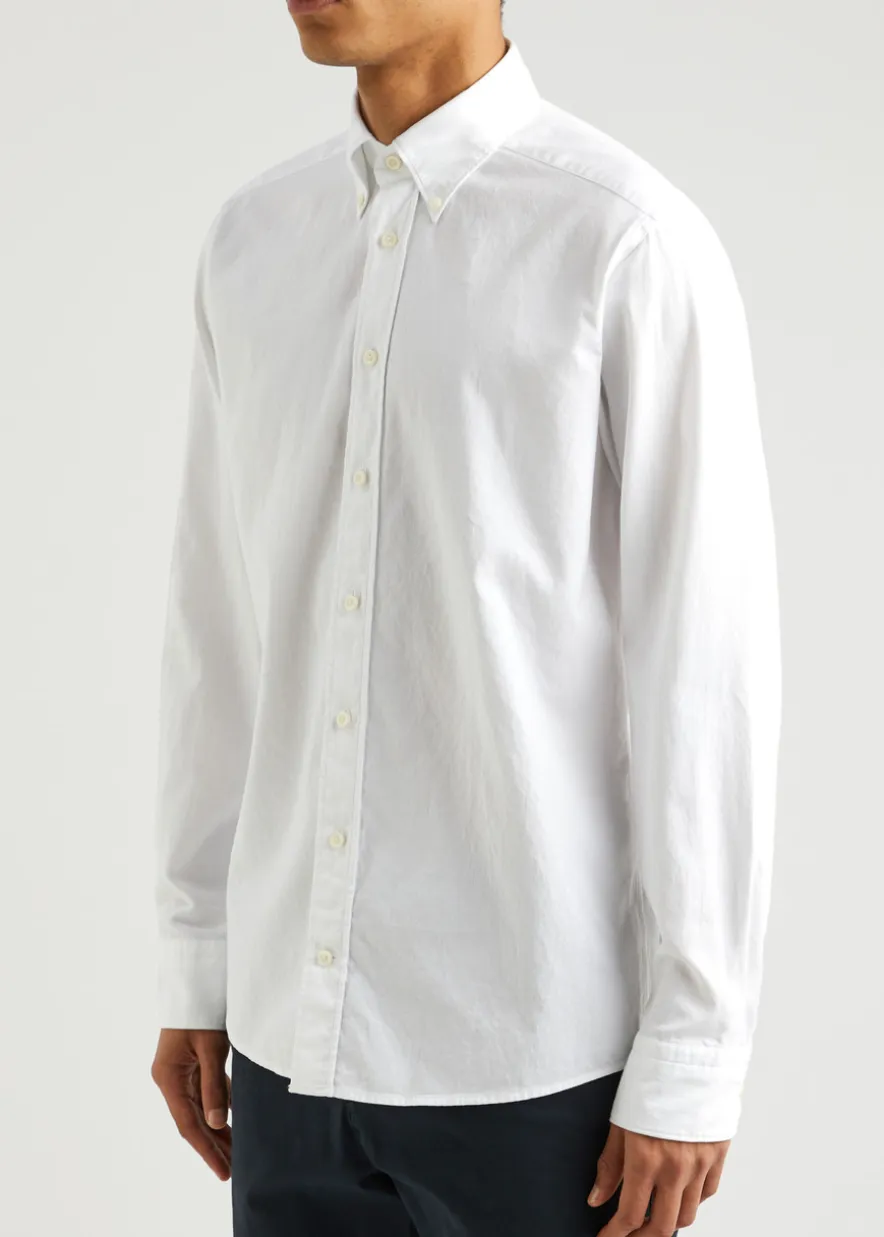 Piqué cotton Oxford shirt