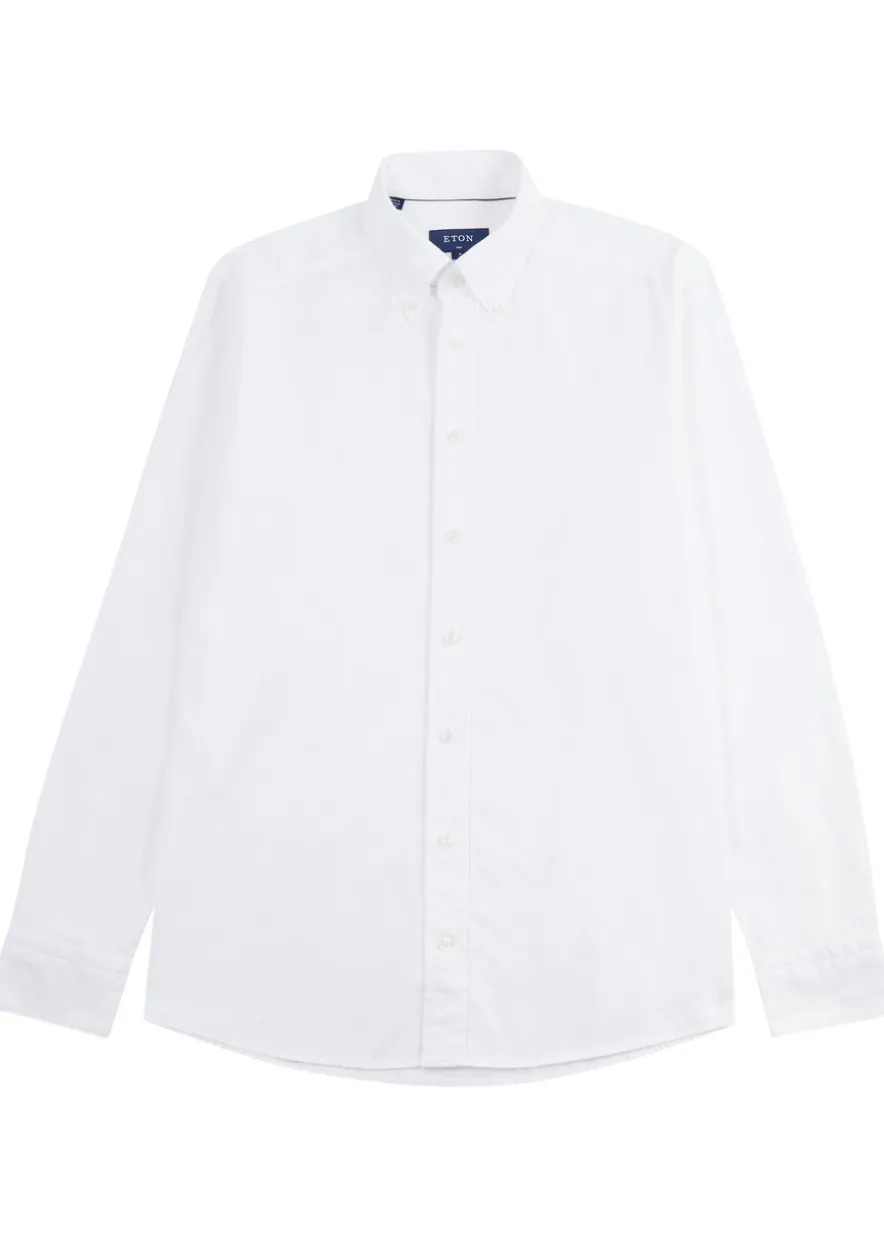 Piqué cotton Oxford shirt
