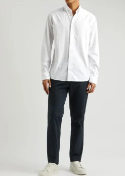 Piqué cotton Oxford shirt