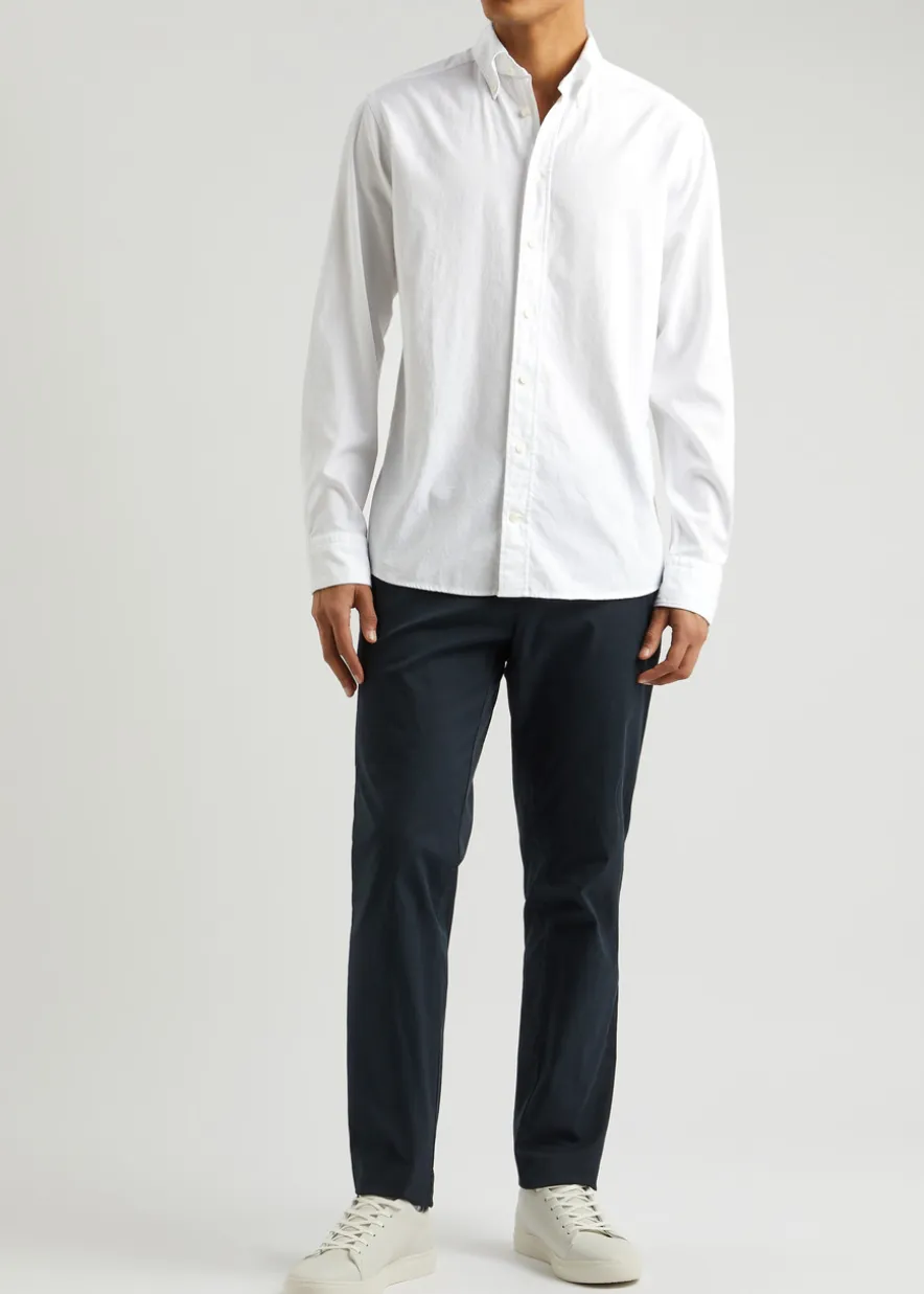 Piqué cotton Oxford shirt