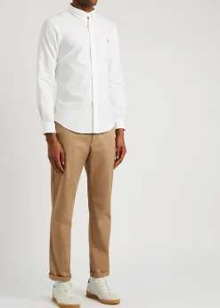 Piqué cotton Oxford shirt