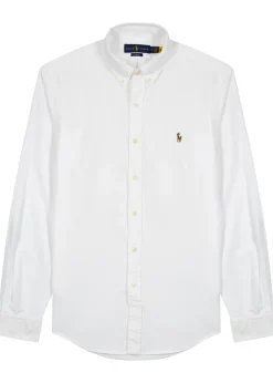 Piqué cotton Oxford shirt