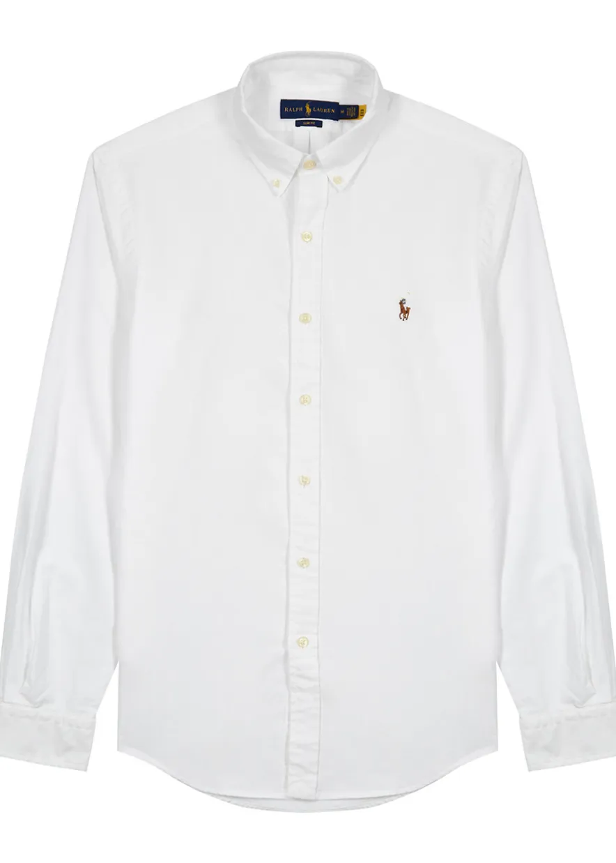 Piqué cotton Oxford shirt