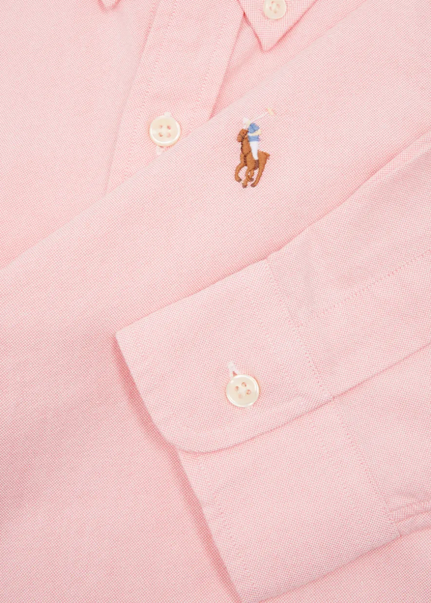 Piqué cotton Oxford shirt
