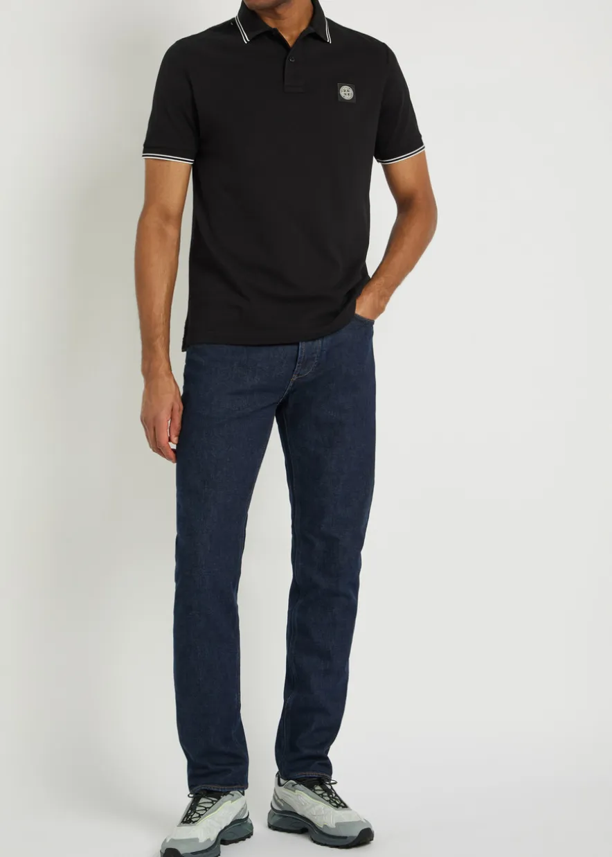 Piqué cotton polo shirt
