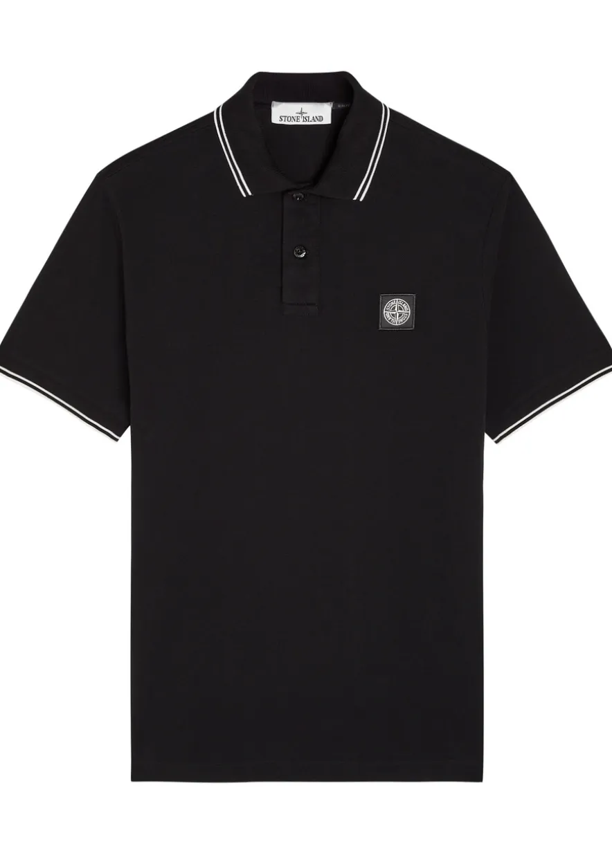 Piqué cotton polo shirt