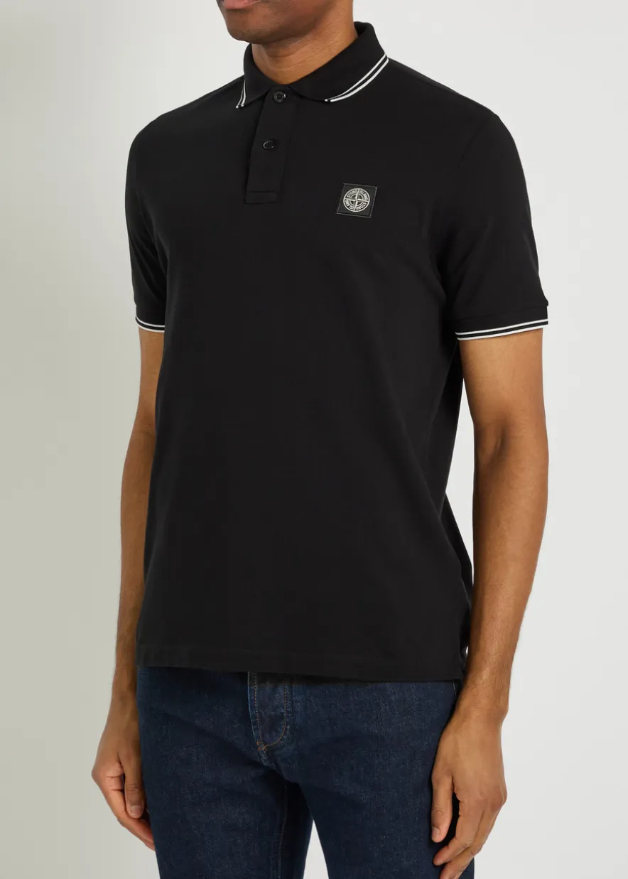 Piqué cotton polo shirt