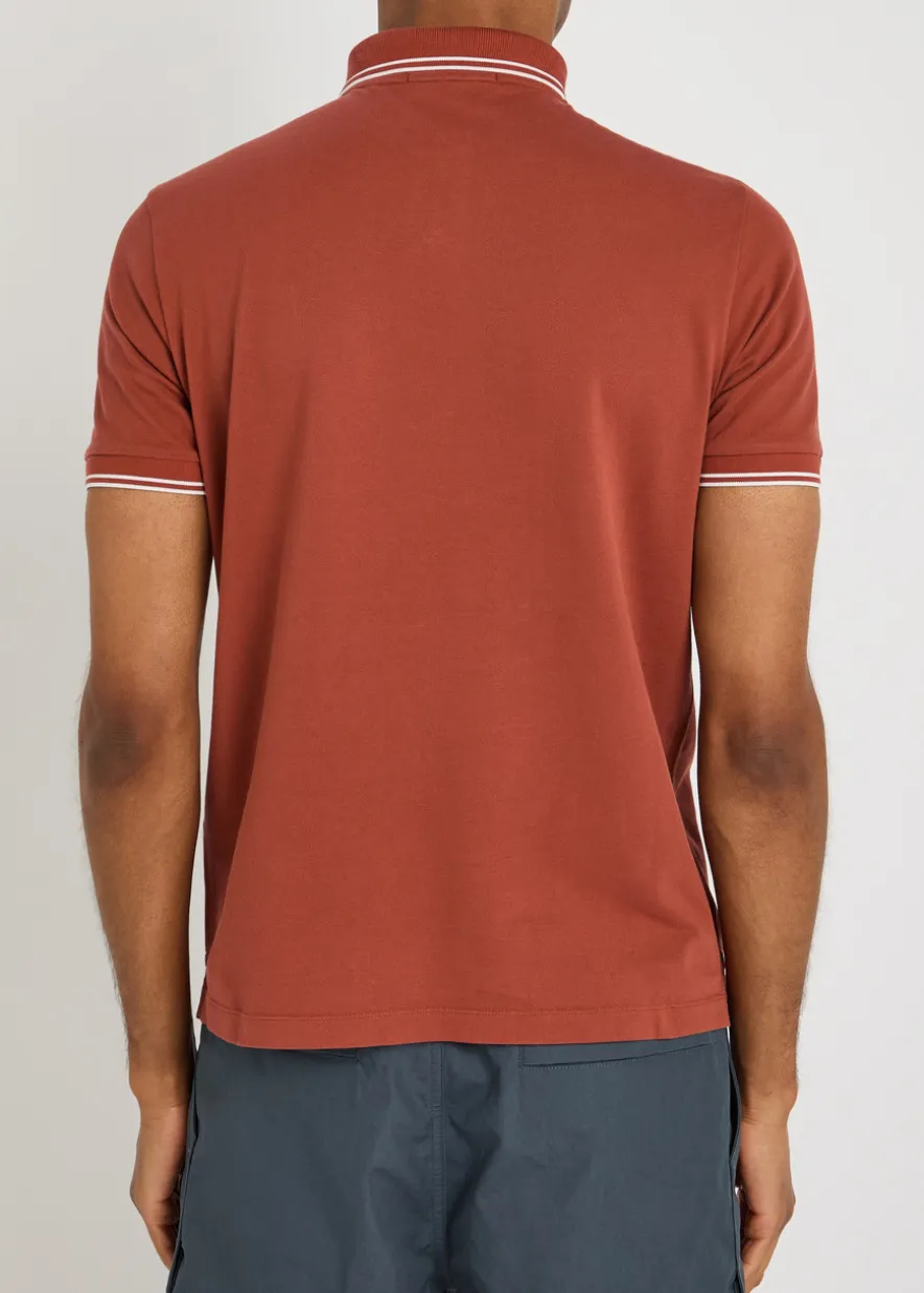Piqué cotton polo shirt