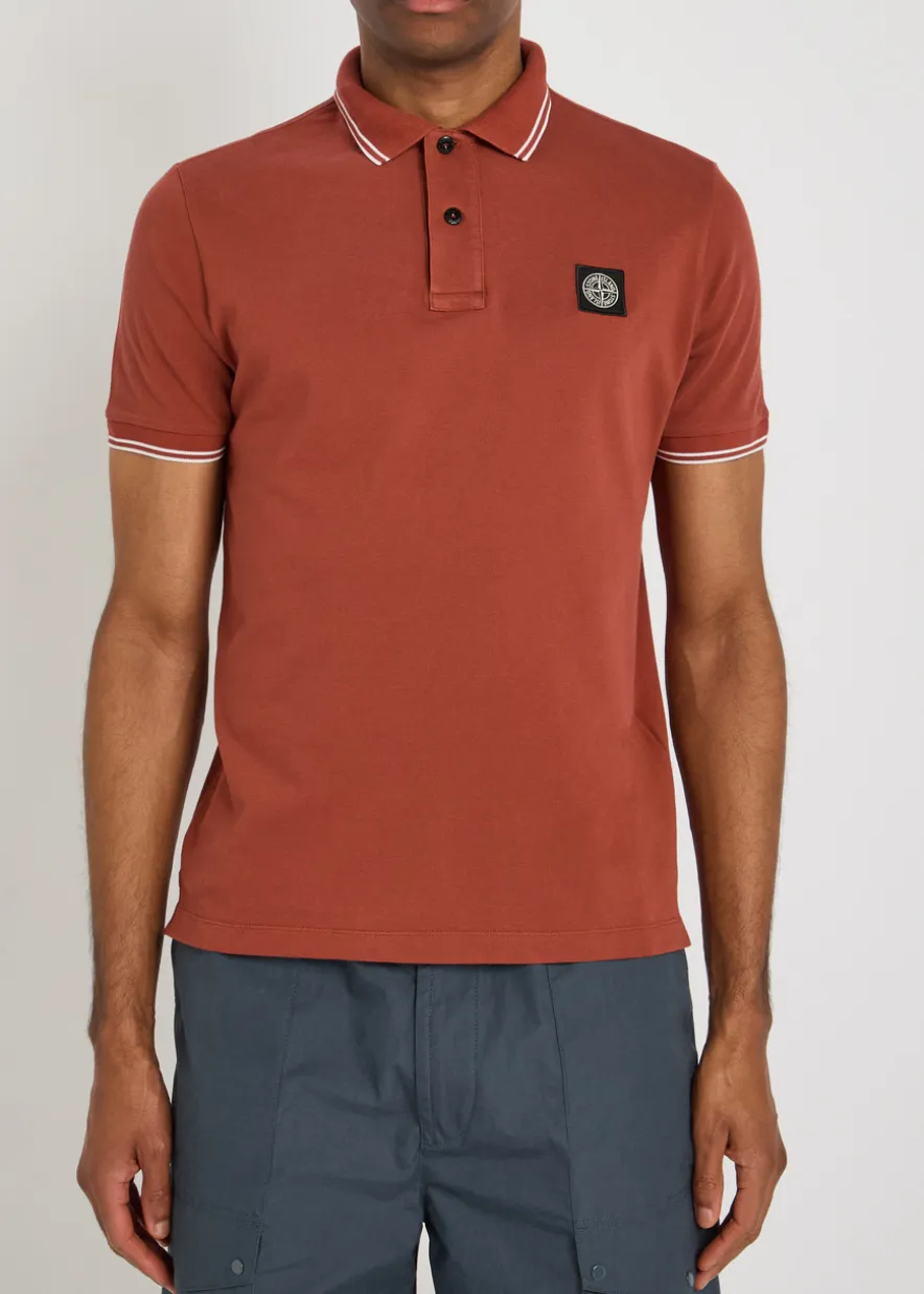 Piqué cotton polo shirt