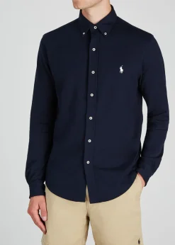 Piqué cotton shirt