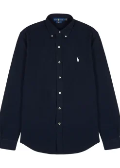 Piqué cotton shirt