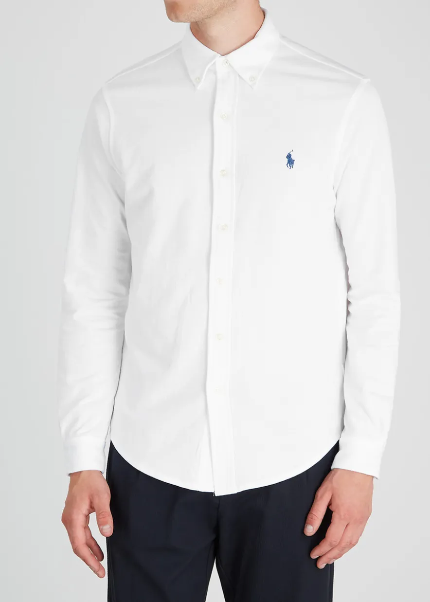 Piqué cotton shirt