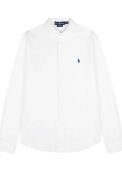 Piqué cotton shirt
