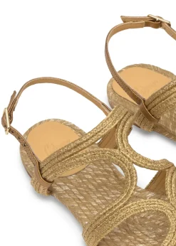 Pitra raffia sandals