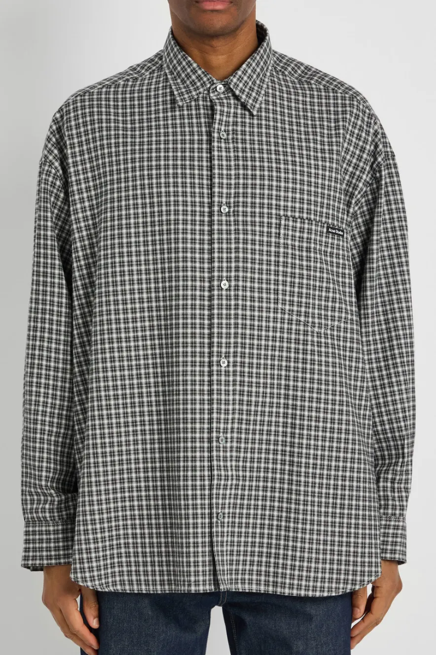 Plaid cotton shirt