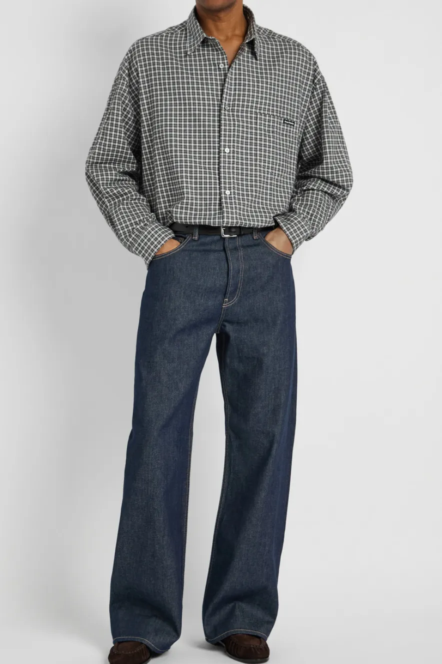 Plaid cotton shirt