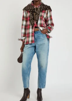 Plaid cotton shirt