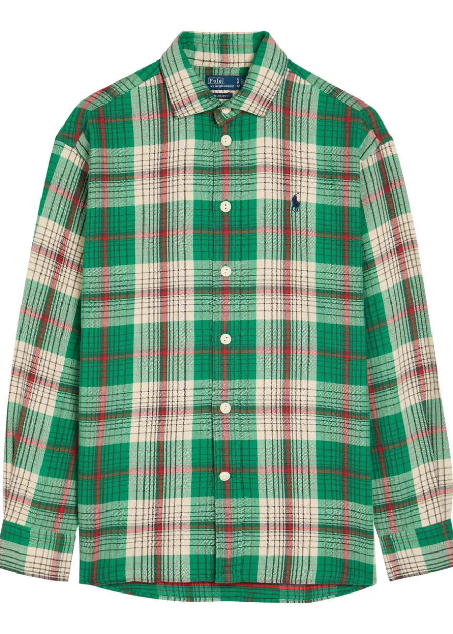 Plaid cotton shirt