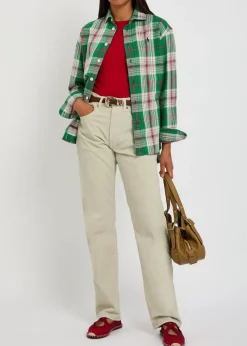 Plaid cotton shirt