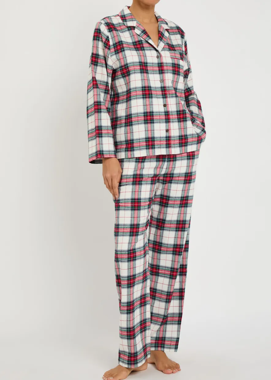 Plaid flannel pyjama set