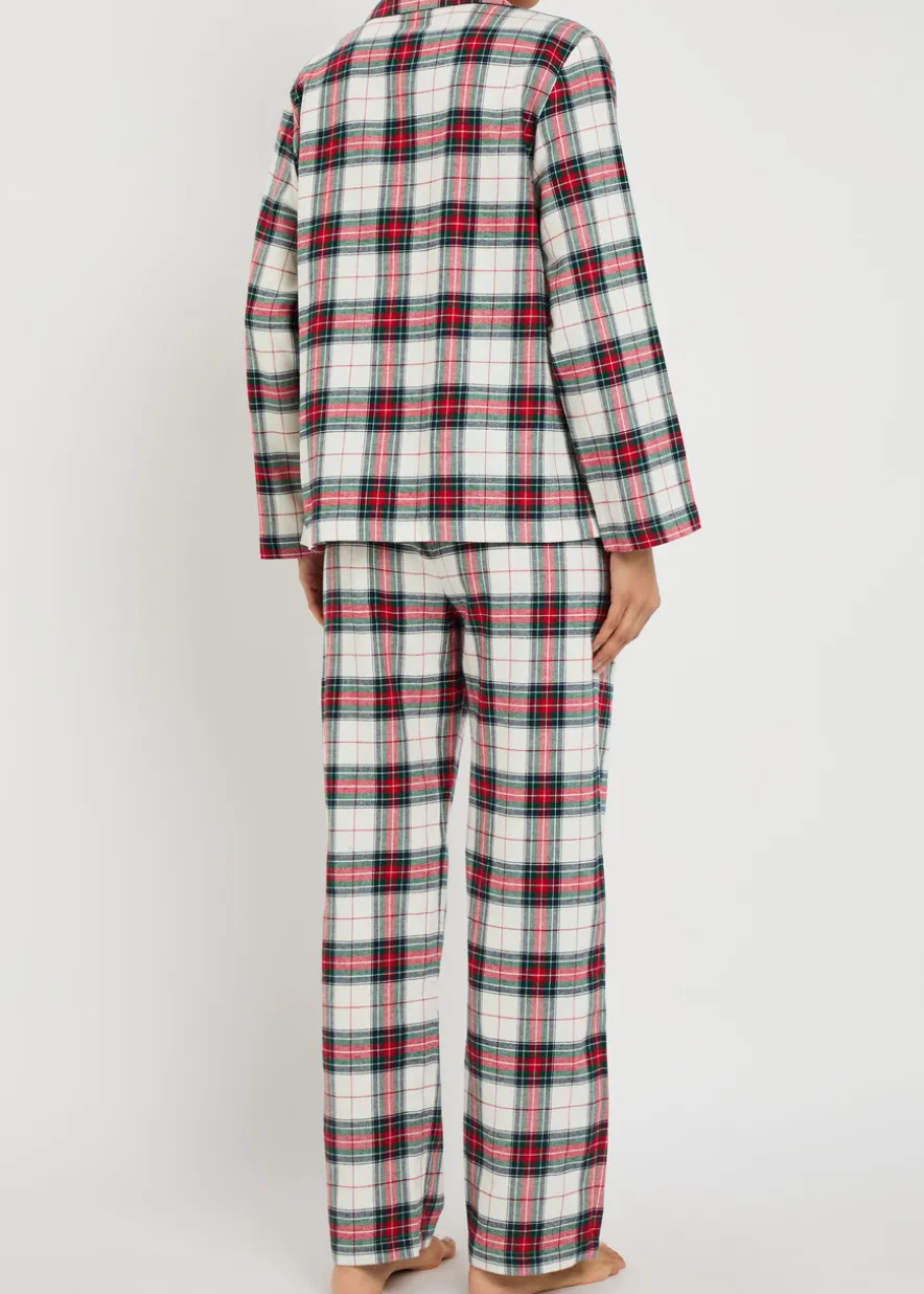 Plaid flannel pyjama set