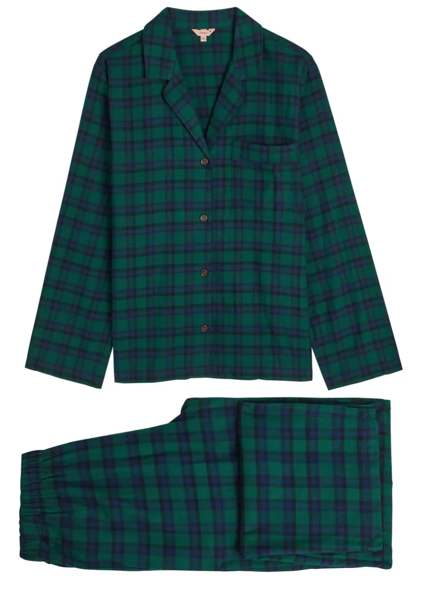 Plaid flannel pyjama set