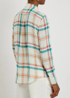 Plaid linen shirt