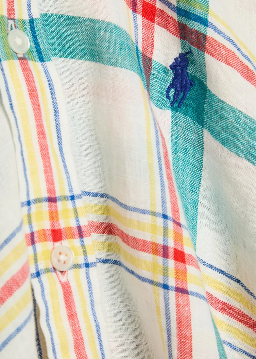 Plaid linen shirt