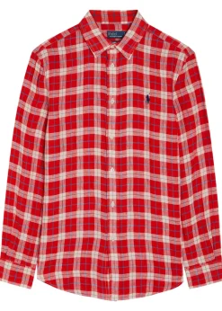 Plaid linen shirt
