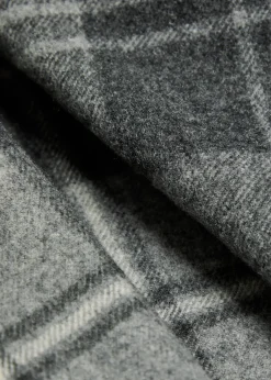 Plaid wool overshirt