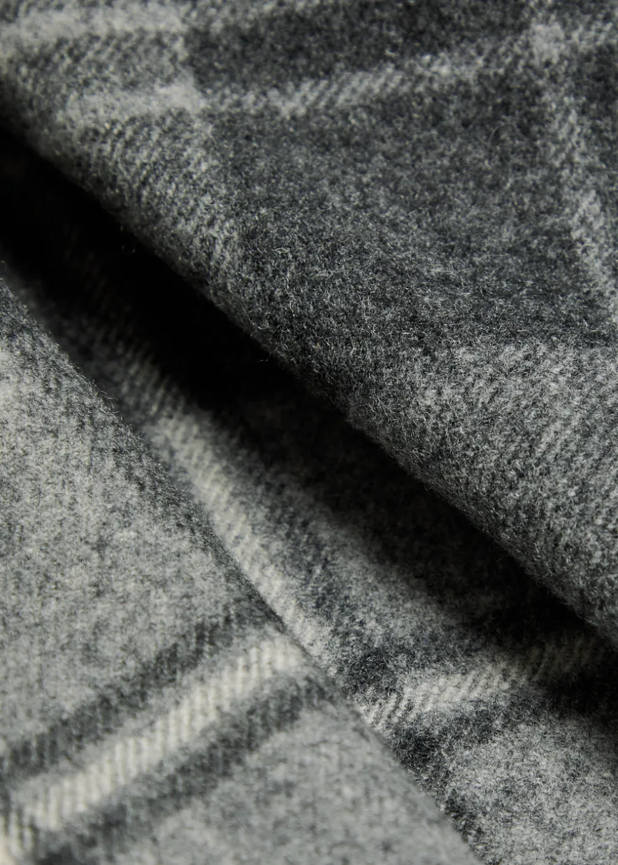 Plaid wool overshirt
