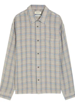 Plaid woven shirt