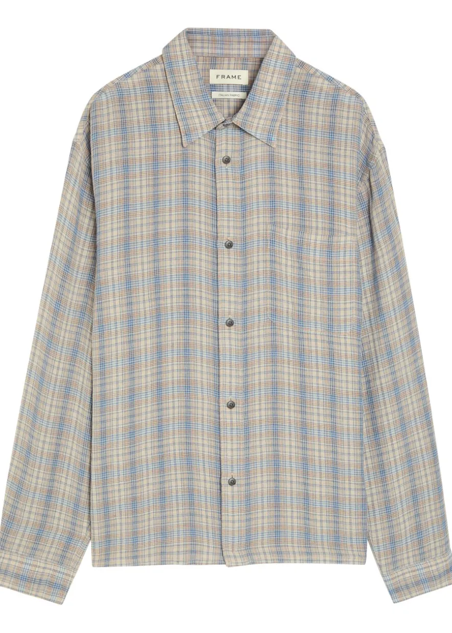 Plaid woven shirt