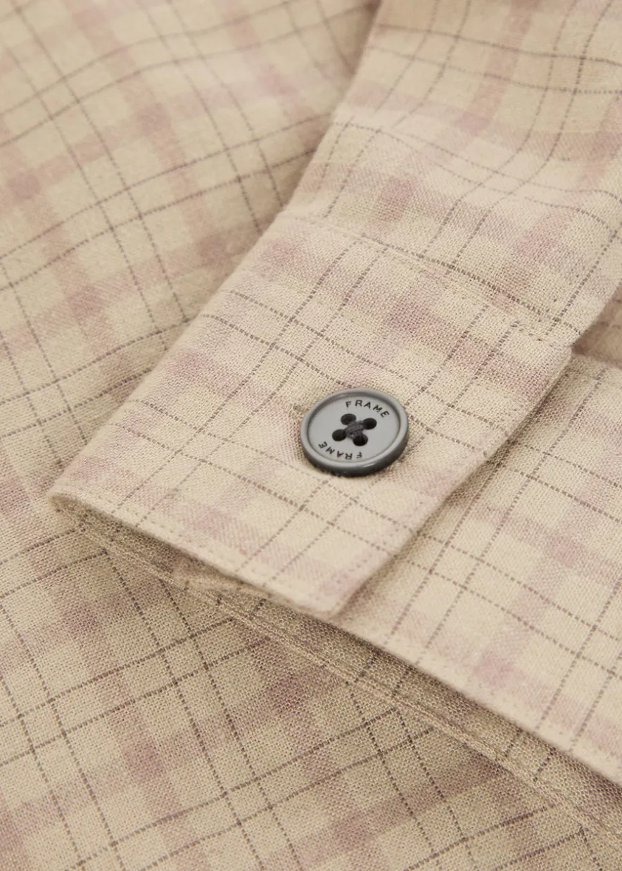 Plaid woven shirt