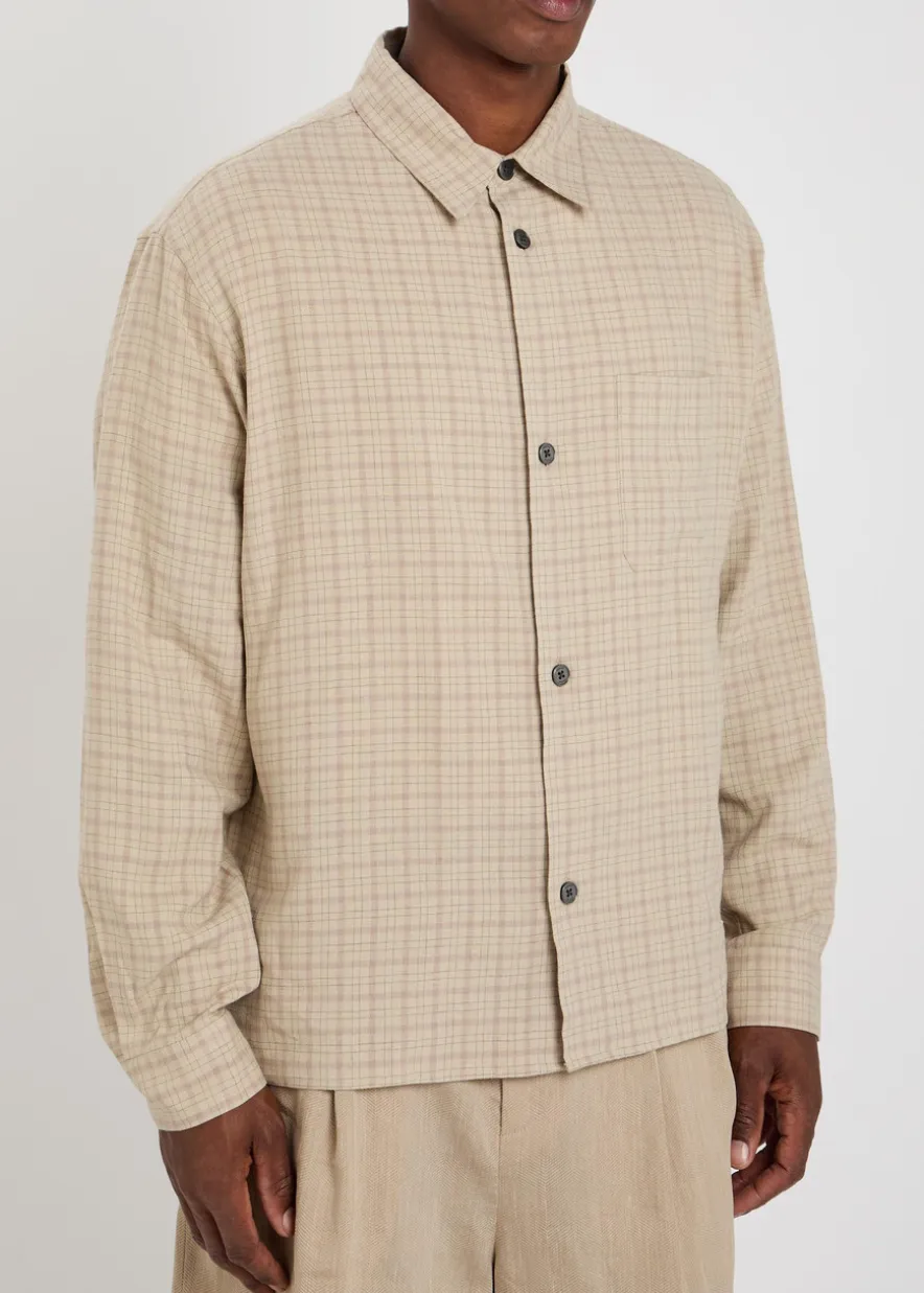 Plaid woven shirt