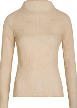 Pleated chiffon top