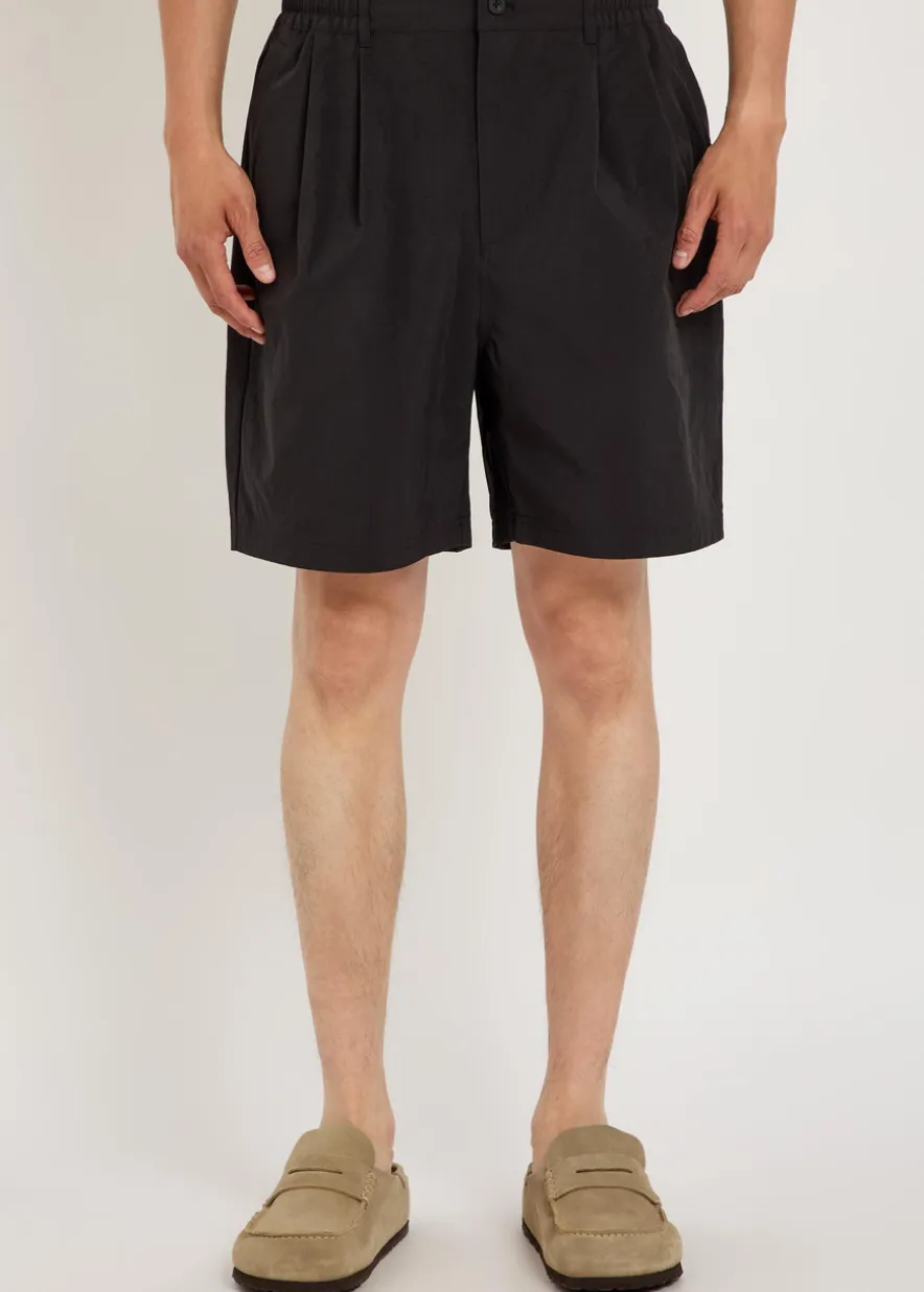 Pleated shell shorts