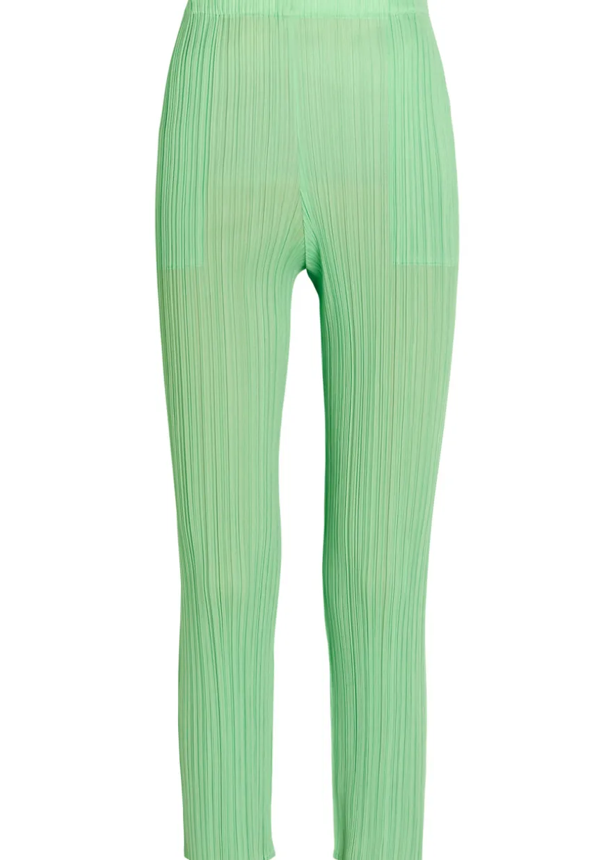 Pleated tapered-leg woven trousers