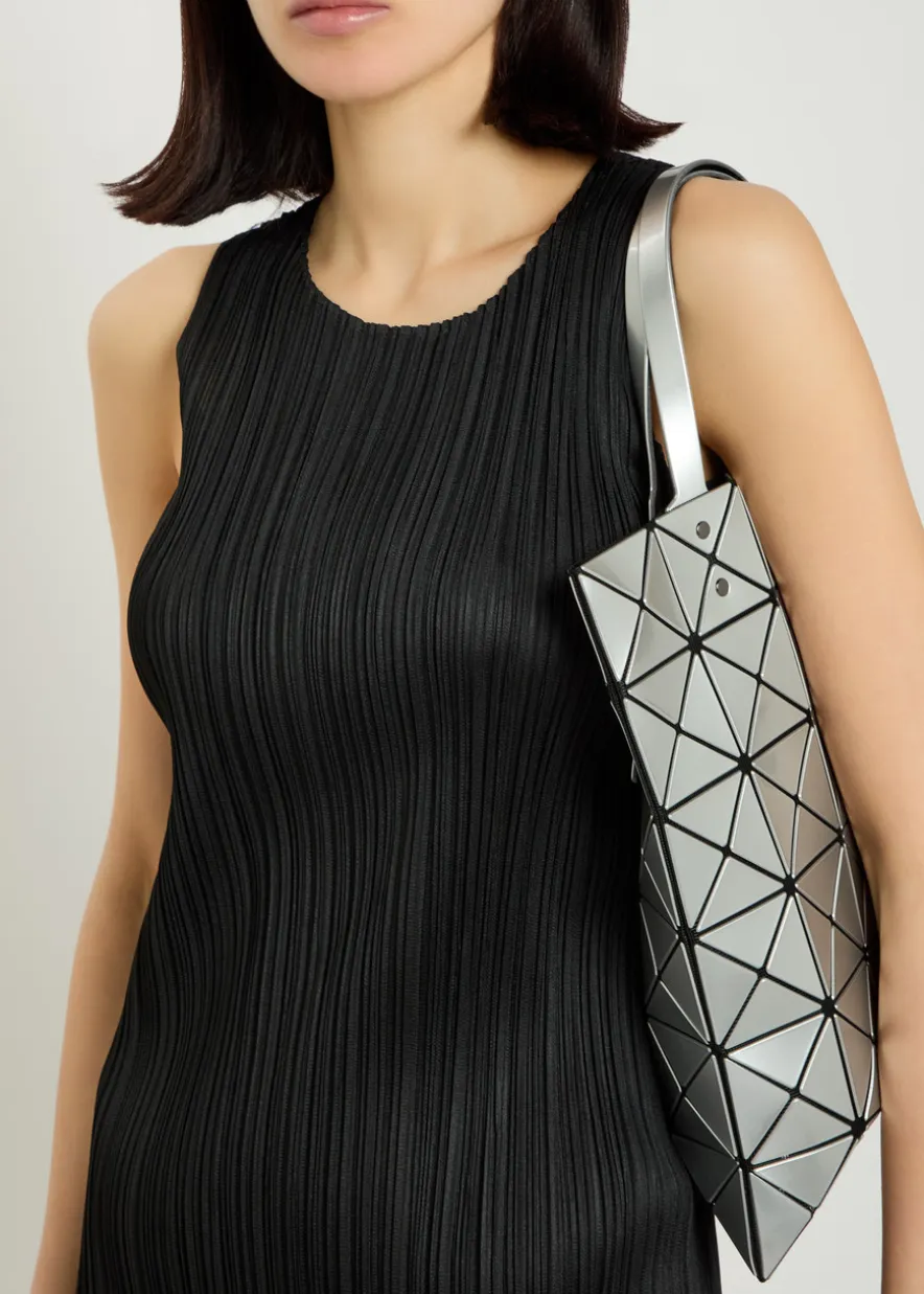 Pleated woven midi dress