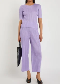 Pleated woven top