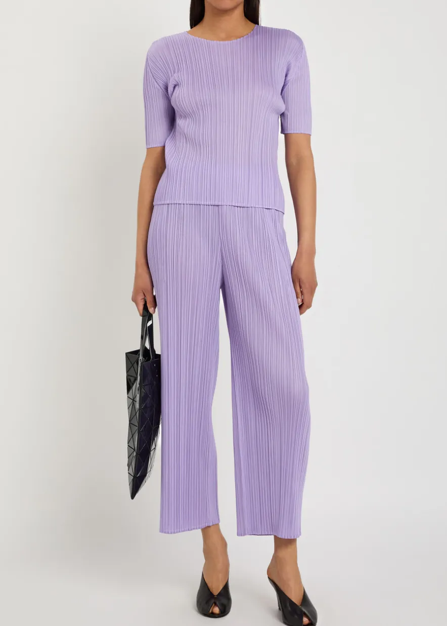 Pleated woven top