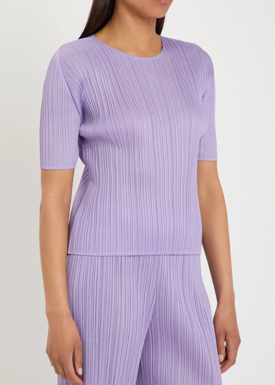 Pleated woven top
