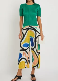Pleated woven top