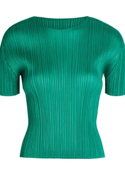 Pleated woven top