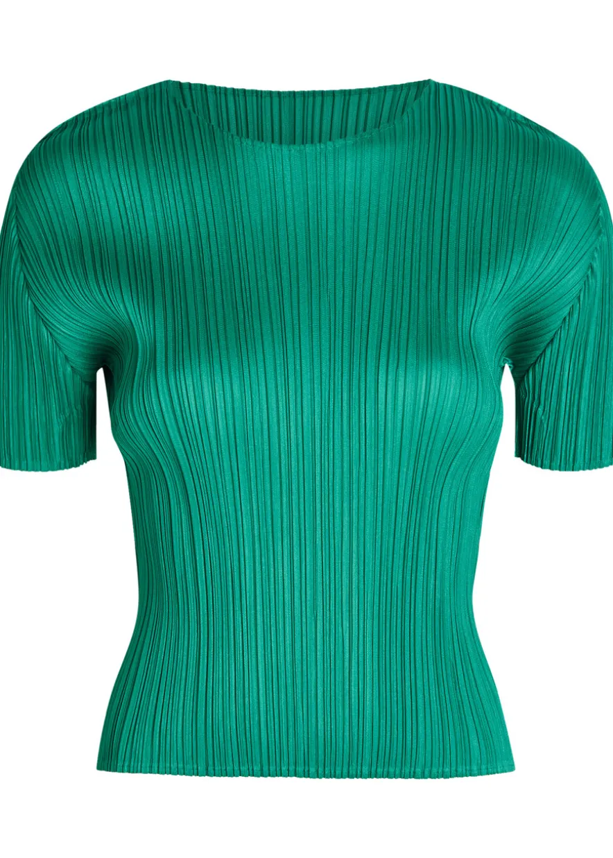 Pleated woven top