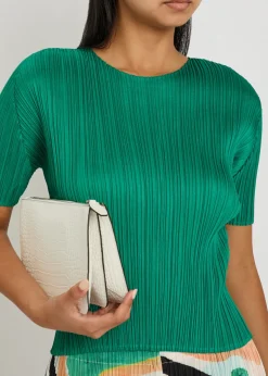 Pleated woven top